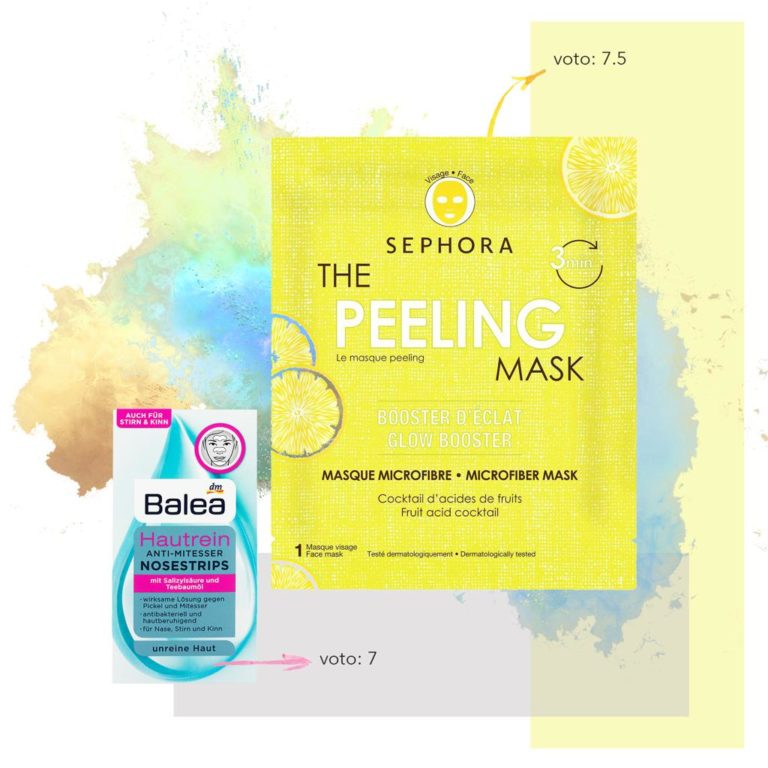 Peeling mask Sephora e Balea patch